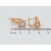 Серьги Xuping Позолота 18K английский замок Инкрустация цирконием фото №2