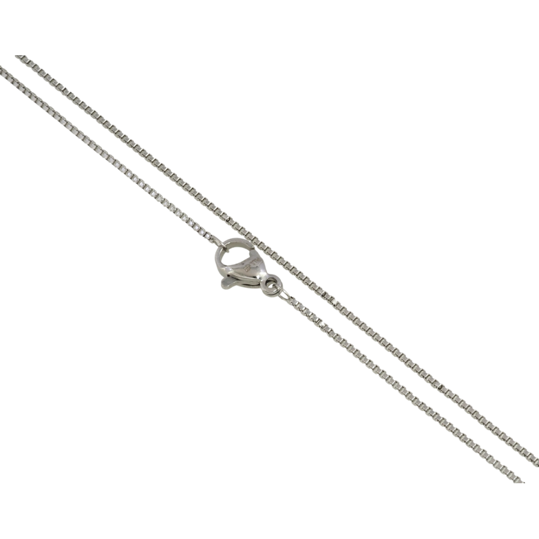 Цепочка Xuping ТТМ Stainless Steel цвет Родий Плетение Венецианское длина 45см х 1мм фото №1 Цепочка Xuping ТТМ Stainless Steel цвет Родий Плетение Венецианское длина 45см х 1мм фото №1