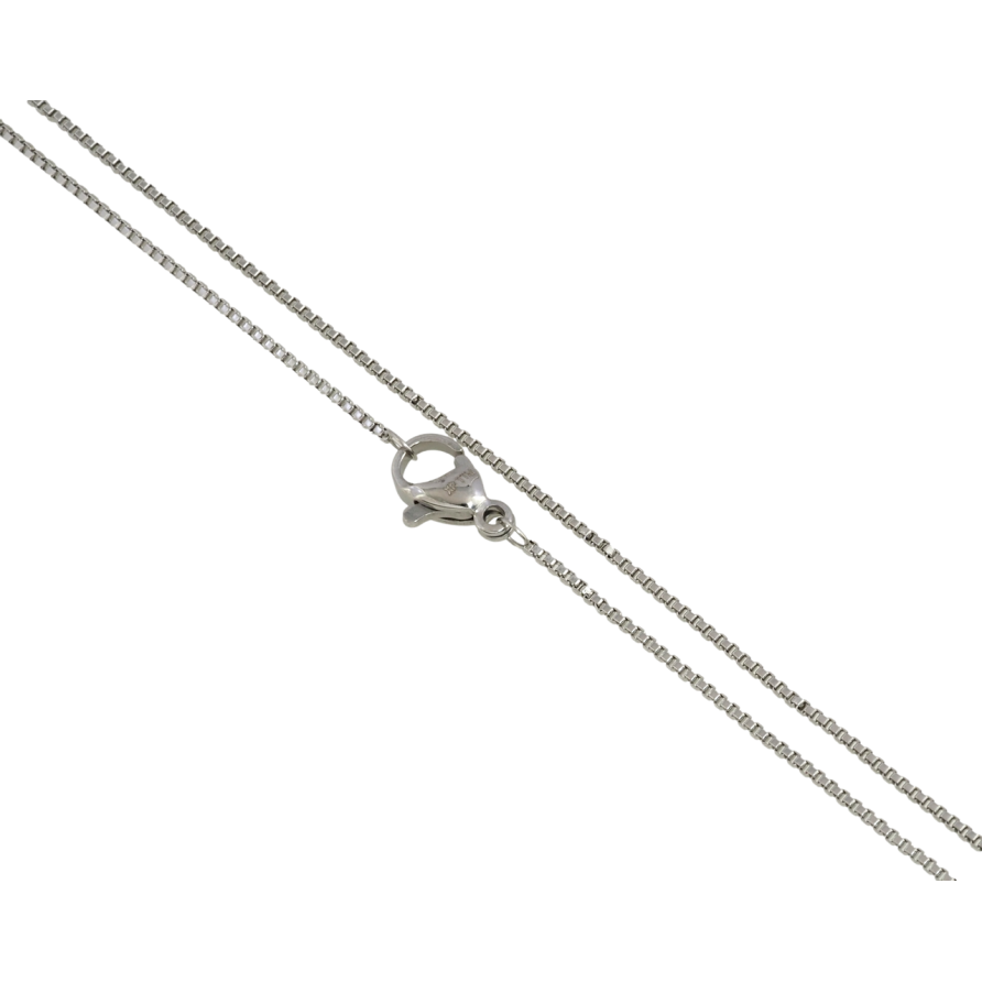 Ланцюжок Xuping ТТМ Stainless Steel колір Родій Плетіння Венеціанське довжина 45см х 1мм фото №1 Ланцюжок Xuping ТТМ Stainless Steel колір Родій Плетіння Венеціанське довжина 45см х 1мм фото №1