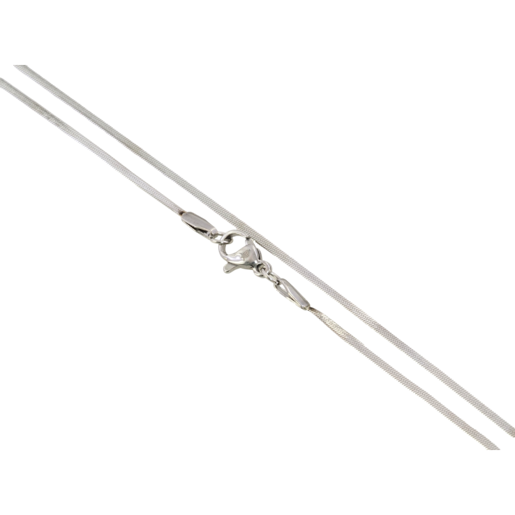 Ланцюжок Xuping ТТМ Stainless Steel колір Родій Плетіння Снейк довжина 45см х 2мм фото №8