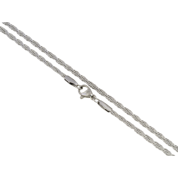 Ланцюжок Xuping ТТМ Stainless Steel колір Родій Плетіння Кордове довжина 50см х 2мм фото №16