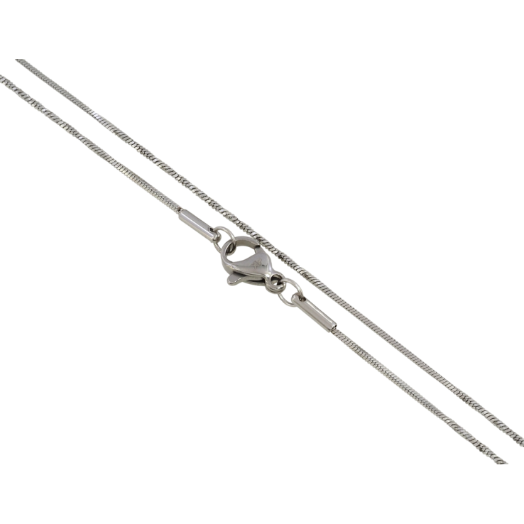 Ланцюжок Xuping ТТМ Stainless Steel колір Родій Плетіння Ювелірний шнур 4-х гранний довжина 50см х 1мм фото №7