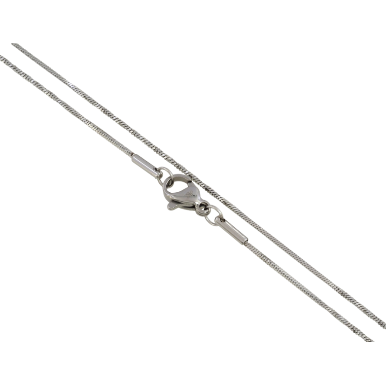 Ланцюжок Xuping ТТМ Stainless Steel колір Родій Плетіння Ювелірний шнур 4-х гранний довжина 45см х 1мм фото №3 Ланцюжок Xuping ТТМ Stainless Steel колір Родій Плетіння Ювелірний шнур 4-х гранний довжина 45см х 1мм фото №3