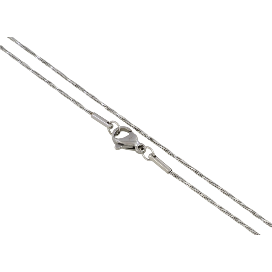 Ланцюжок Xuping ТТМ Stainless Steel колір Родій Плетіння Ювелірний шнур 4-х гранний довжина 50см х 1мм фото №1