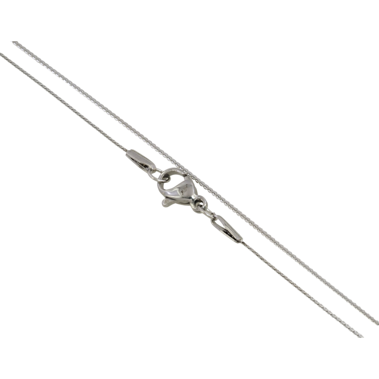 Ланцюжок Xuping ТТМ Stainless Steel колір Родій Плетіння Серпантин довжина 45см х 1мм фото №9