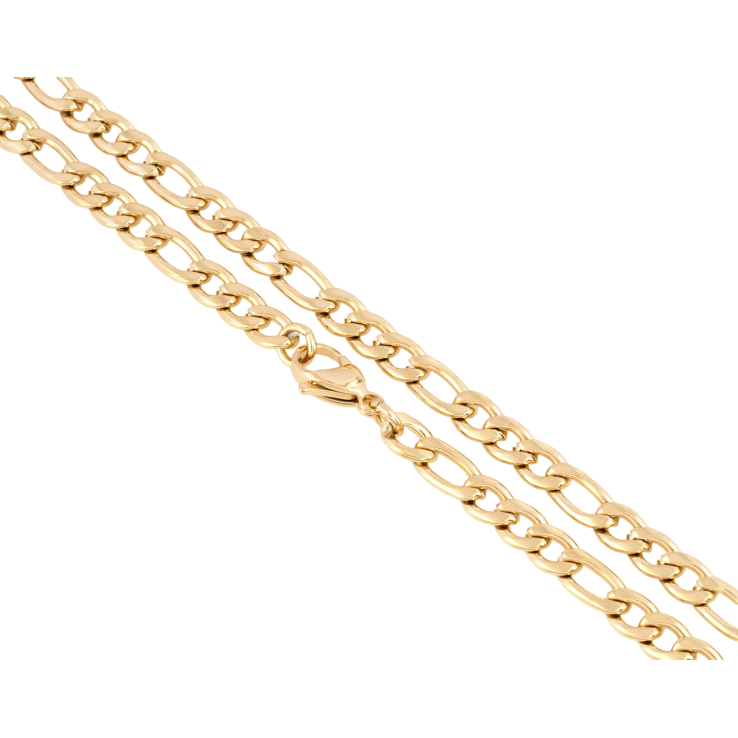 Ланцюжок Xuping ТТМ Stainless Steel колір 18К Плетіння Фігаро довжина 46см х 6мм фото №12