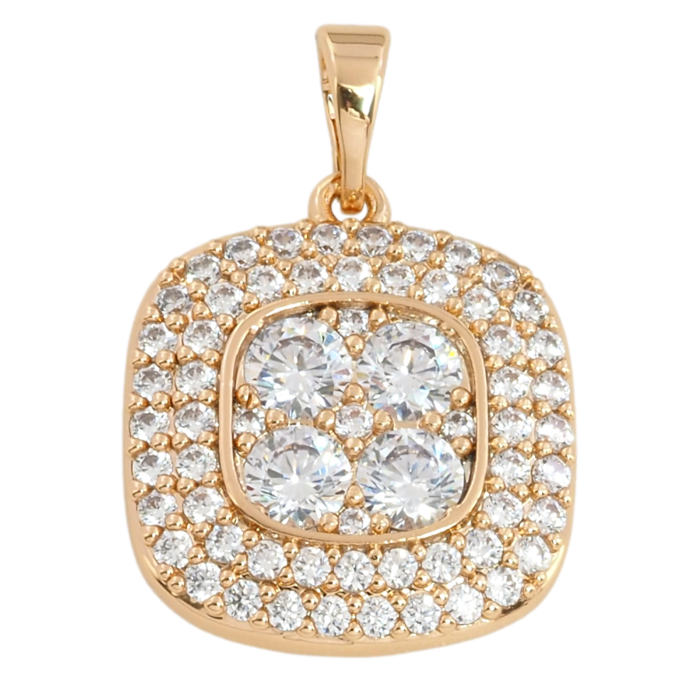 Кулон Xuping Позолота 18K Инкрустация цирконием для цепочки до 5мм фото №17