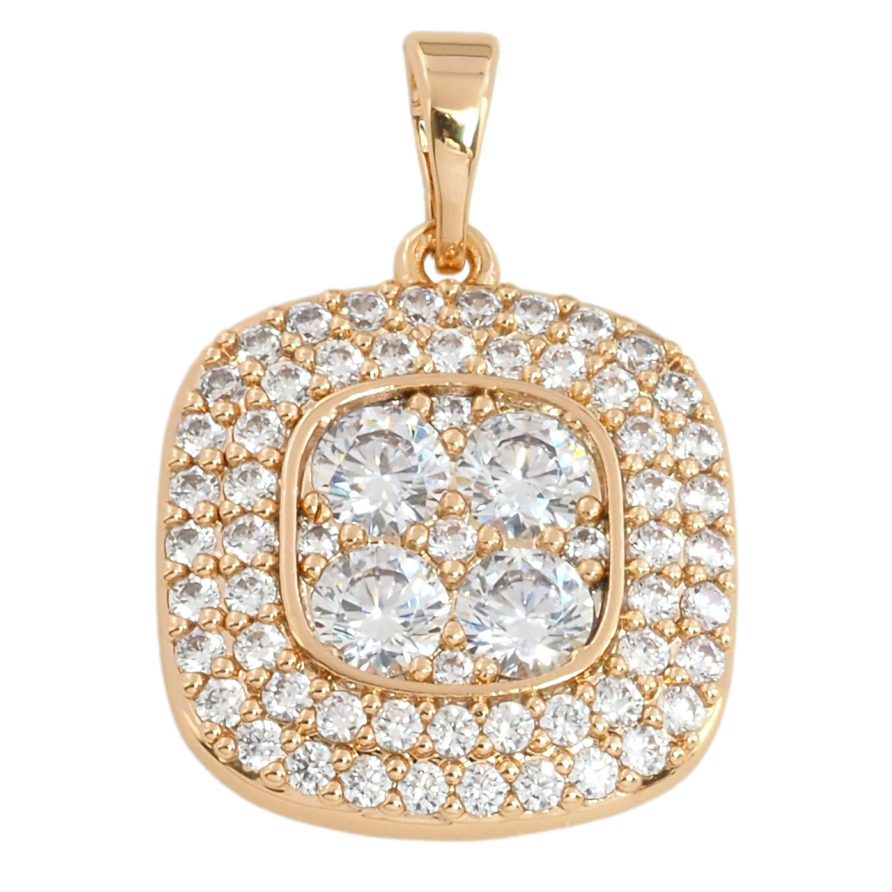 Кулон Xuping Позолота 18K Інкрустація цирконієм для ланцюжка до 5мм фото №1