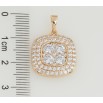 Кулон Xuping Позолота 18K Інкрустація цирконієм для ланцюжка до 5мм фото №2