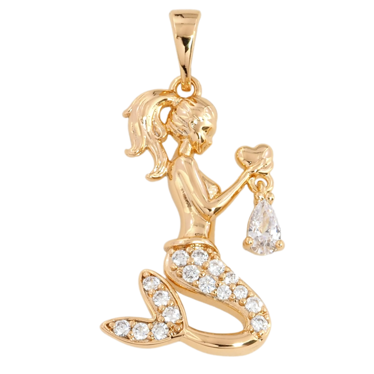 Кулон Xuping Позолота 18K Русалка для ланцюжка до 5мм фото №23