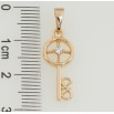 Кулон Xuping Позолота 18K Ключик для ланцюжка до 5мм фото №2