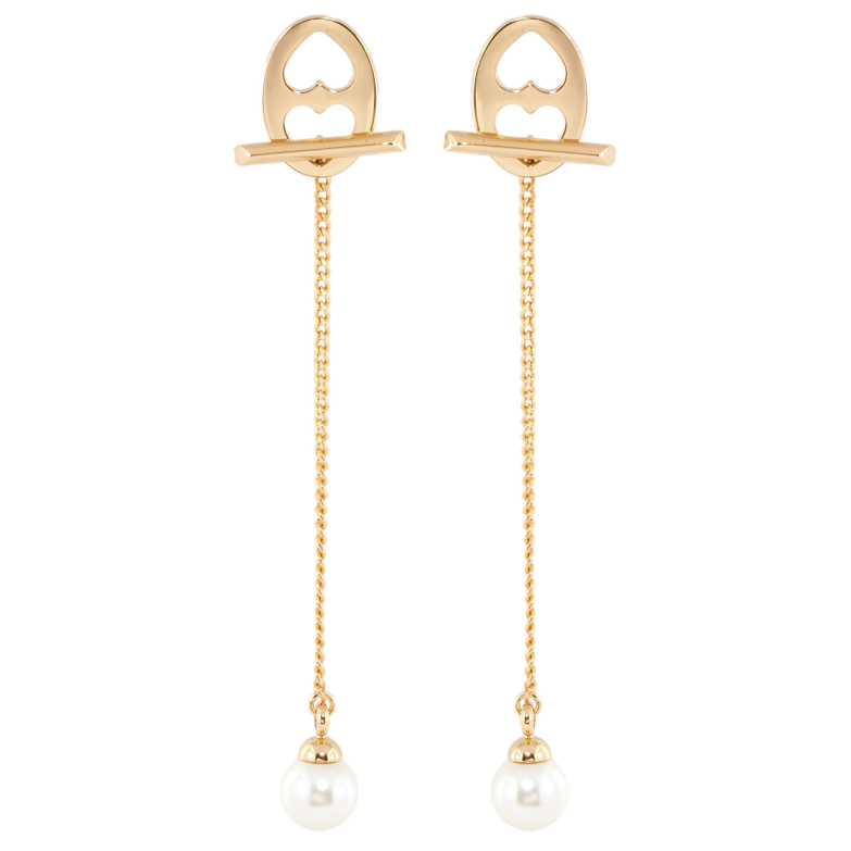 Сережки Xuping Позолота 18K пусети Декоративні підвіски з перлинами фото №1 Сережки Xuping Позолота 18K пусети Декоративні підвіски з перлинами фото №1