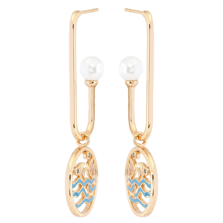 Серьги Xuping Позолота 18K пусеты Декоративные подвески с рыбками фото №2 Серьги Xuping Позолота 18K пусеты Декоративные подвески с рыбками фото №2