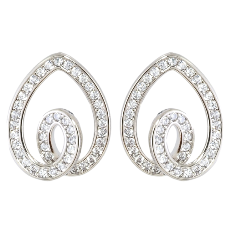 Серьги Xuping Родий пусеты Декоративные фото №21