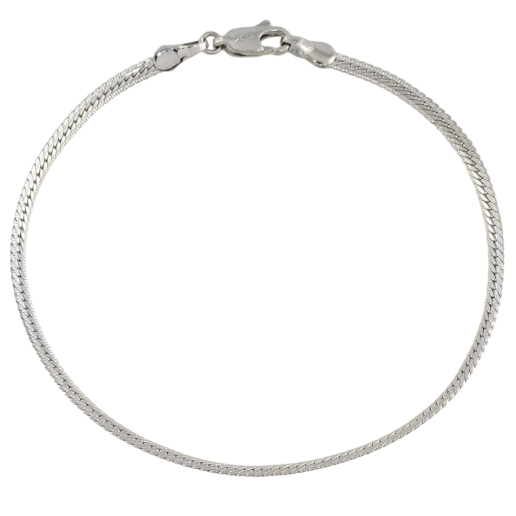 Браслет Xuping Родій Ланцюжок плетіння Париджина складна розмір 19см х 2.5мм фото №16