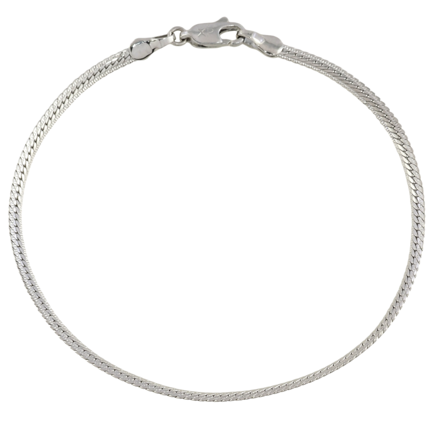 Браслет Xuping Родий Цепочка плетение Париджина сложная размер 19см х 2.5мм фото №1