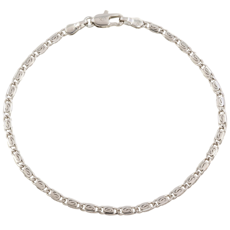 Браслет Xuping Родій Ланцюжок Равлик розмір 18.5см х 3мм фото №17