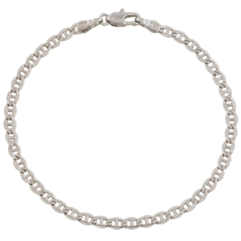 Браслет Xuping Родій Ланцюжок Морський ланцюг з візерунком розмір 19см х 3мм фото №1