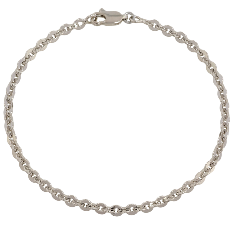 Браслет Xuping Родий Цепочка Якорная размер 18.5см х 3мм фото №1
