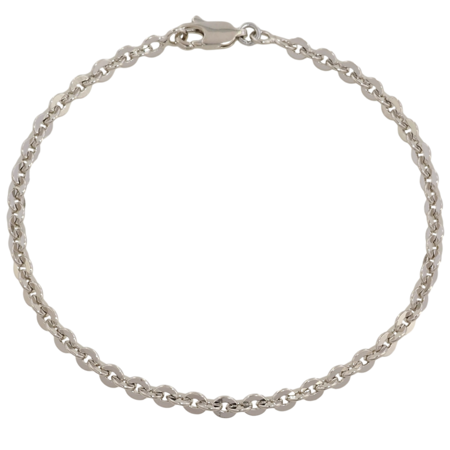 Браслет Xuping Родій Ланцюжок Якірний розмір 18.5см х 3мм фото №1