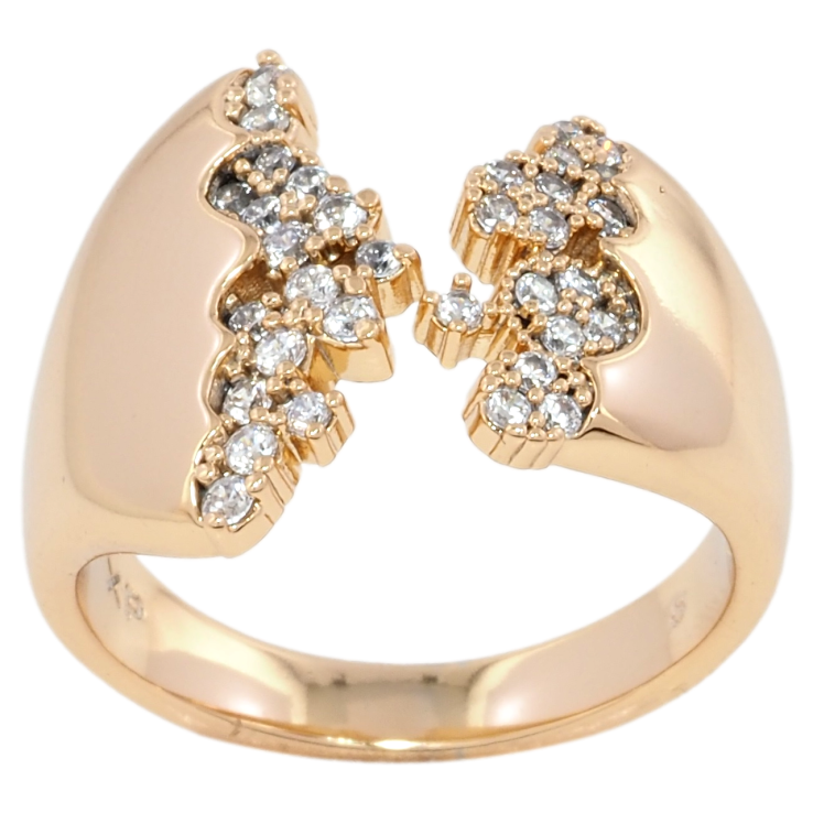 Кольцо Xuping Позолота 18K Декоративный узор с цирконием фото №20