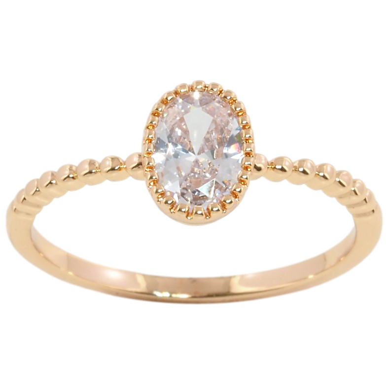 Кольцо Xuping Позолота 18K Фианит фото №1