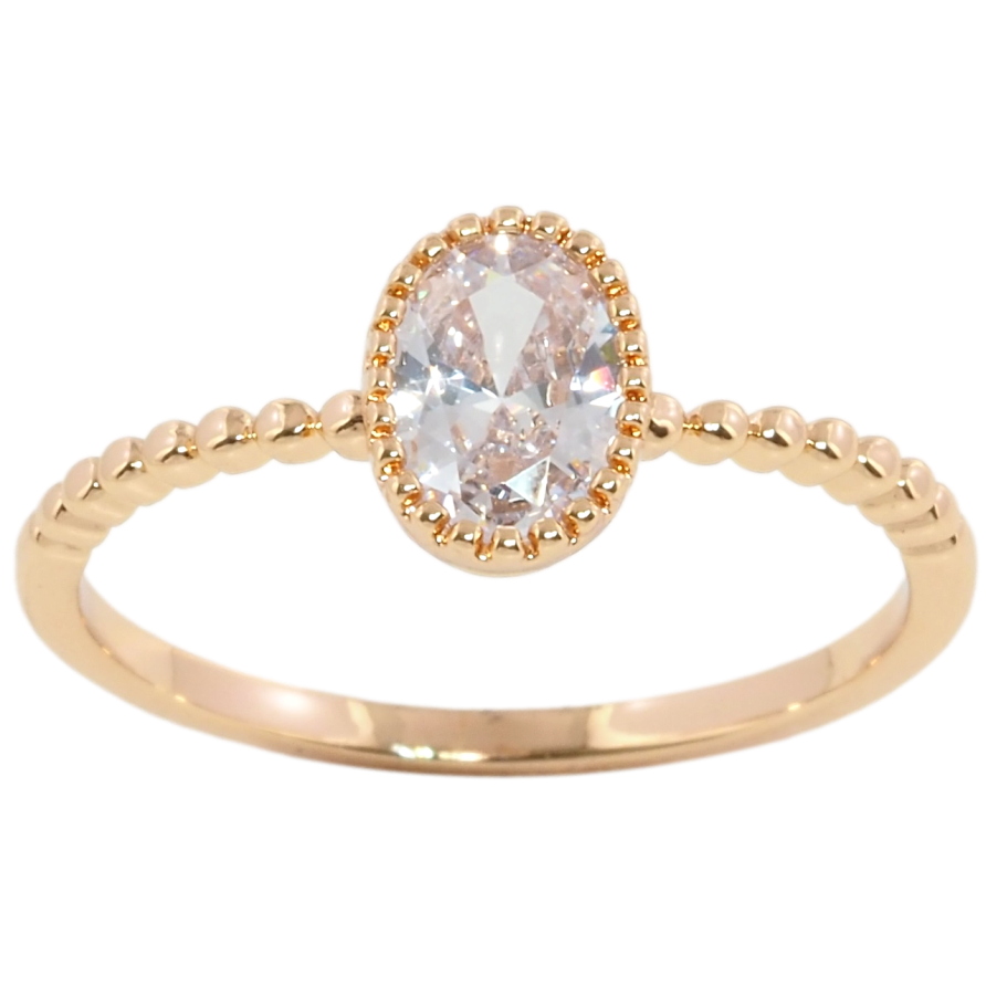 Кольцо Xuping Позолота 18K Фианит фото №1