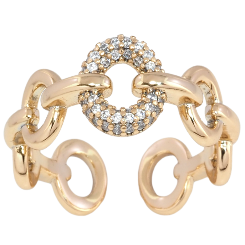 Каблучка Xuping Позолота 18K Колечки з інкрустацією цирконієм фото №17