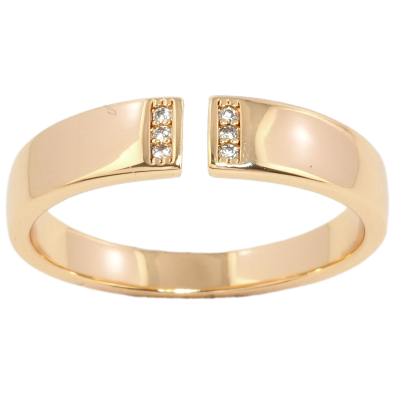 Кольцо Xuping Позолота 18K Декоративный узор с цирконием фото №1