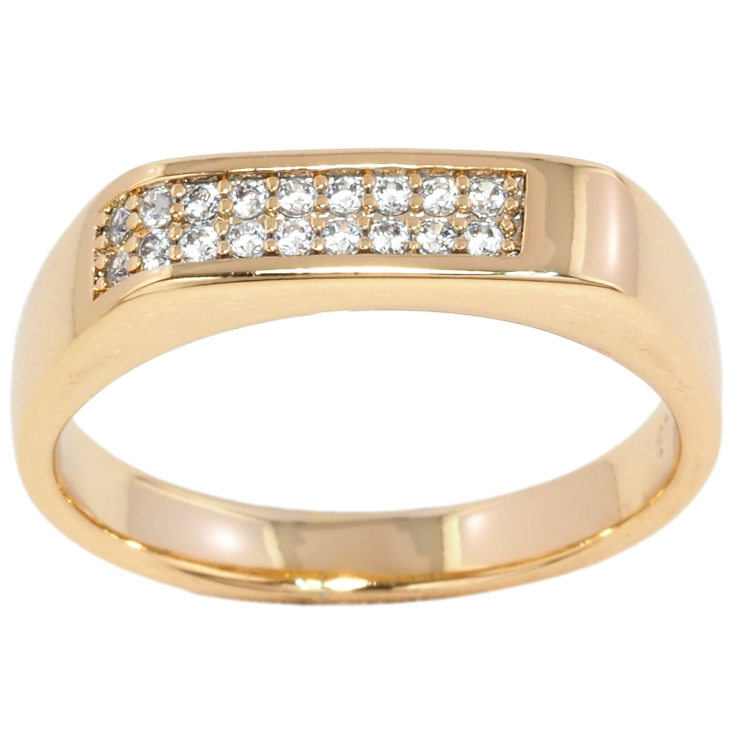 Кольцо Xuping Позолота 18K Инкрустация цирконием фото №11