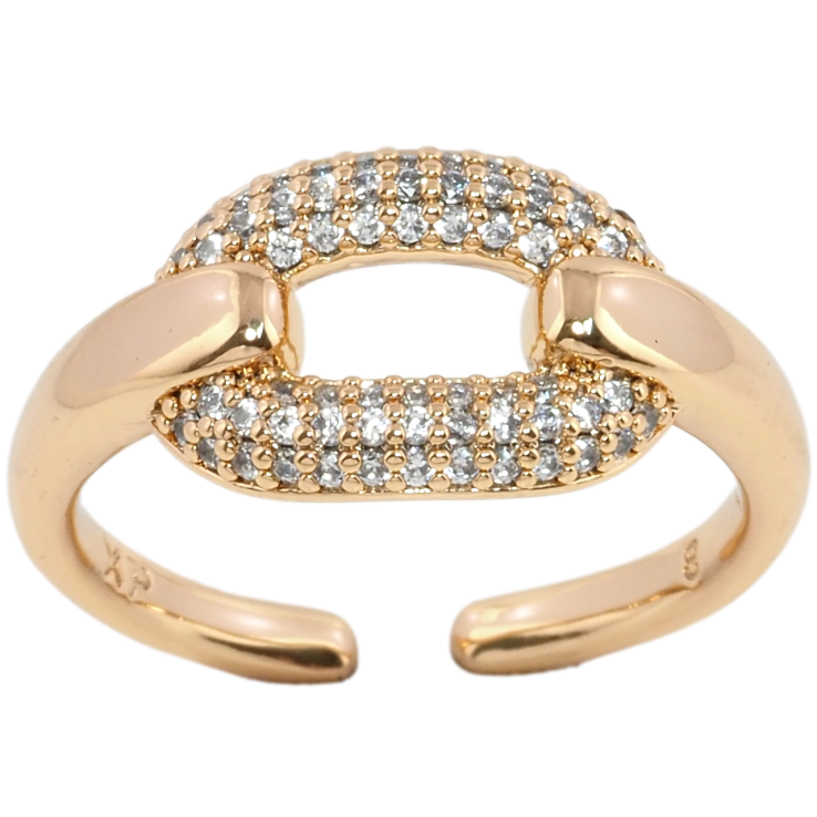 Кольцо Xuping Позолота 18K Инкрустация цирконием фото №14