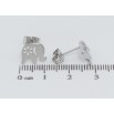 Серьги Xuping TTM Stainless Steel цвет Родий пусеты Слоники фото №2