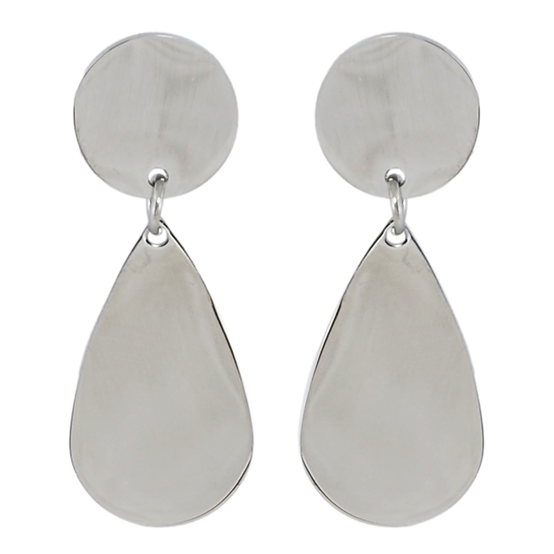 Серьги Xuping TTM Stainless Steel цвет Родий пусеты Фигурные подвески фото №3