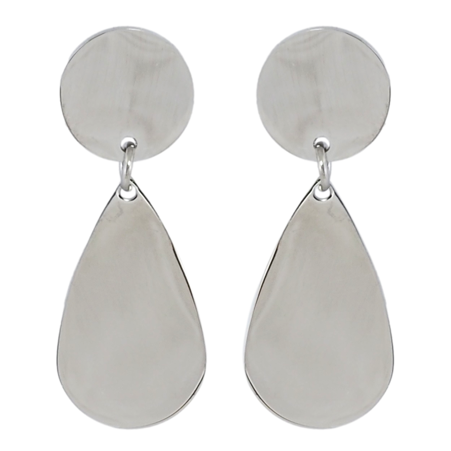 Серьги Xuping TTM Stainless Steel цвет Родий пусеты Фигурные подвески фото №1