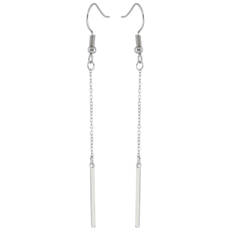 Серьги Xuping TTM Stainless Steel цвет Родий французский замок Декоративные подвески фото №1