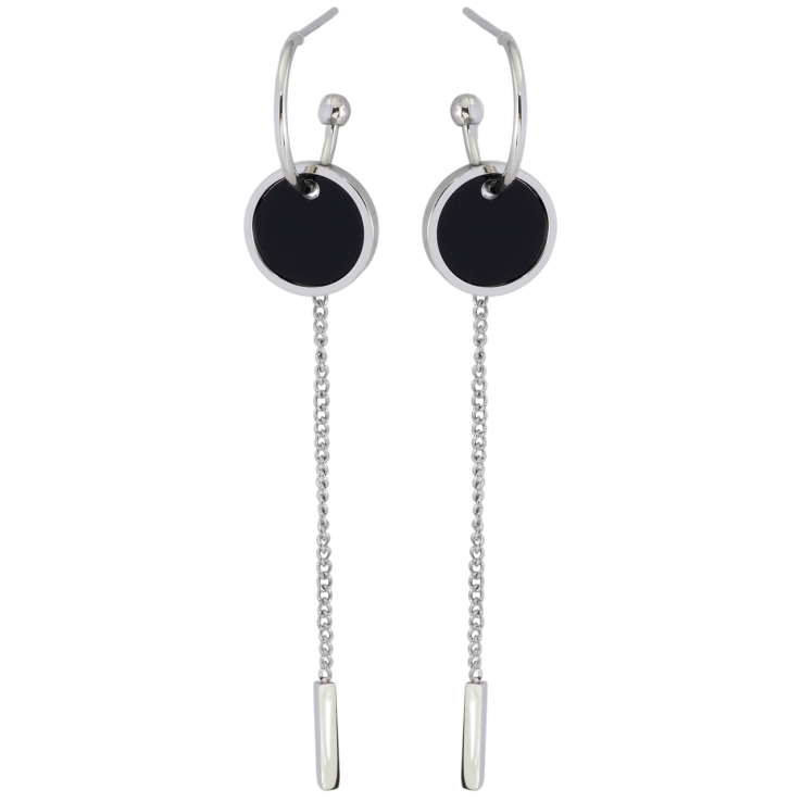 Серьги Xuping TTM Stainless Steel цвет Родий пусеты Декоративные подвески фото №2