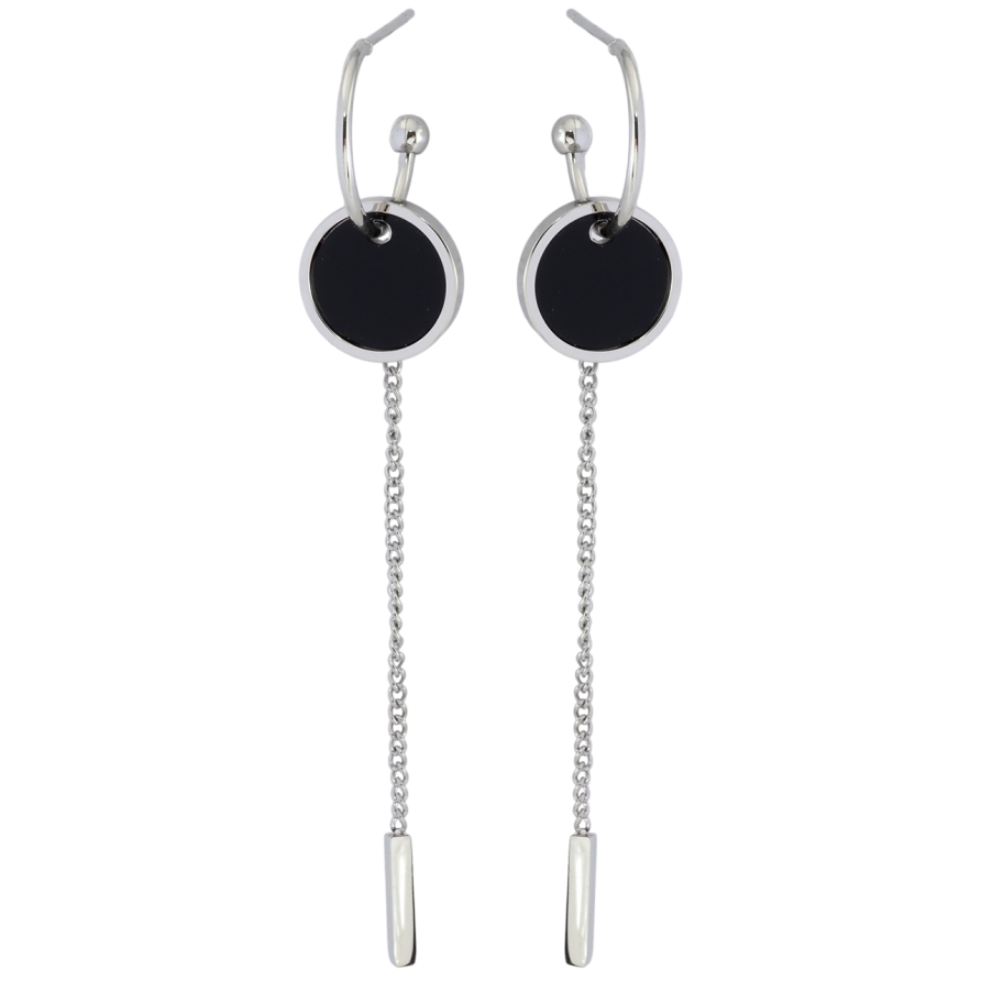 Серьги Xuping TTM Stainless Steel цвет Родий пусеты Декоративные подвески фото №1