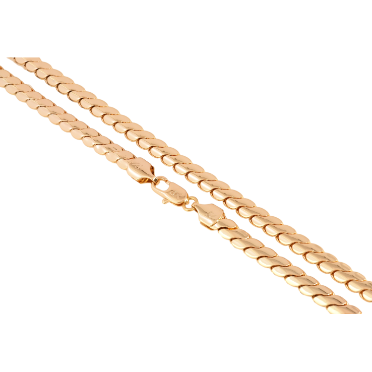 Ланцюжок Xuping Позолота 18K Плетіння Серпантин довжина 55см х 6мм фото №23