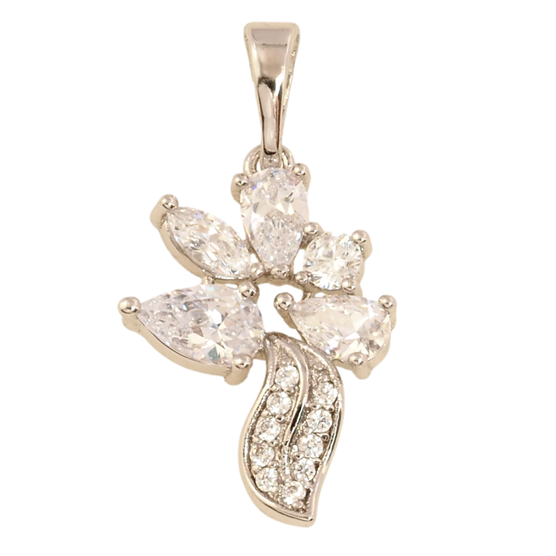 Кулон Xuping Родій Кришталева композиція для ланцюжка до 5мм фото №1