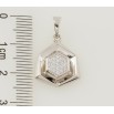 Кулон Xuping Родій Шестикутник з цирконієм для ланцюжка до 5мм фото №2
