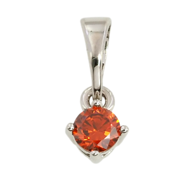 Кулон Xuping Родій Червоний фіаніт, ø 4мм для ланцюжка до 5мм фото №12 Кулон Xuping Родій Червоний фіаніт, ø 4мм для ланцюжка до 5мм фото №12