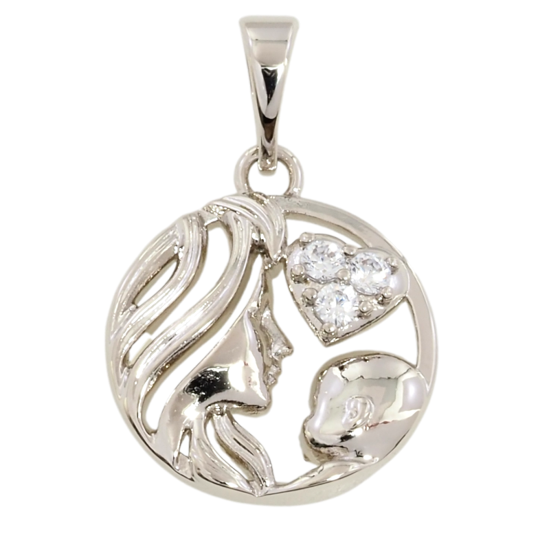 Кулон Xuping Родий Радость материнства для цепочки до 5мм фото №1