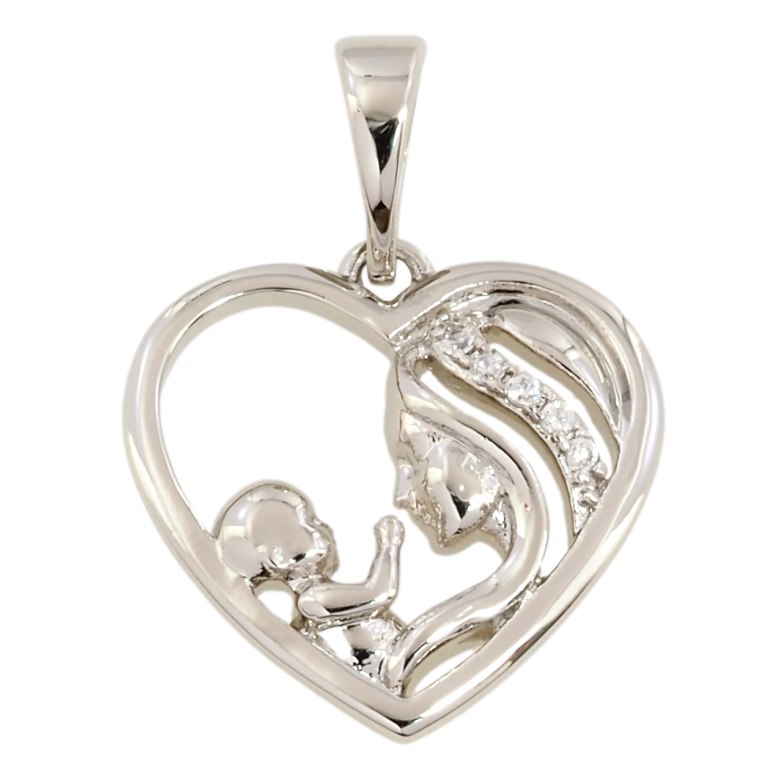 Кулон Xuping Родий Счастье материнства для цепочки до 5мм фото №6