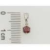 Кулон Xuping Родій Червоний фіаніт, ø 4мм для ланцюжка до 5мм фото №2