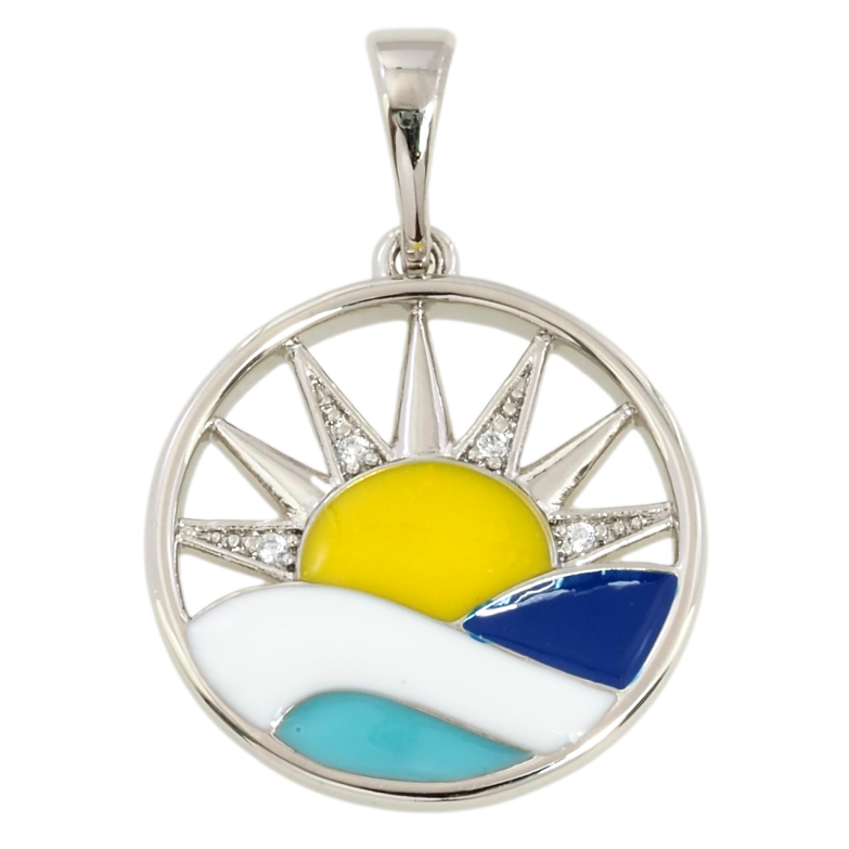 Кулон Xuping Родій Сонечко для ланцюжка до 5мм фото №1