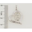 Кулон Xuping Родий Сердечко с детскими ножками для цепочки до 5мм фото №2