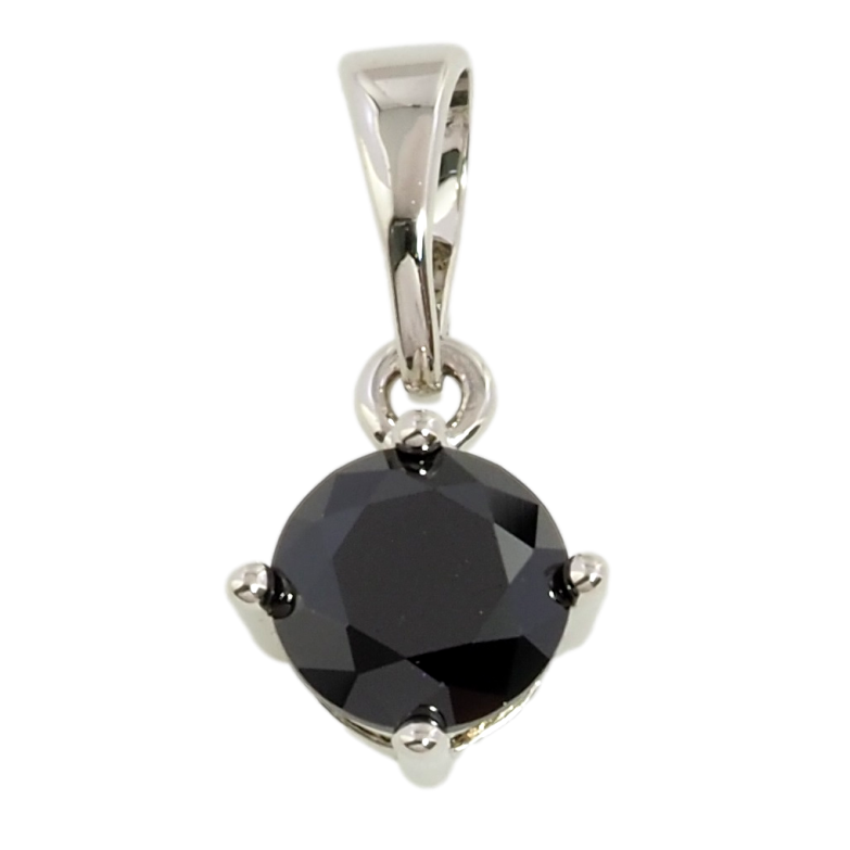 Кулон Xuping Родий Черный фианит, ø 6мм для цепочки до 5мм фото №7