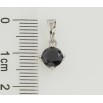Кулон Xuping Родій Чорний фіаніт, ø 6мм для ланцюжка до 5мм фото №2