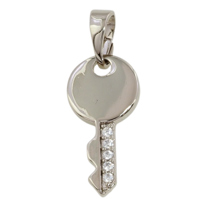 Кулон Xuping Родій Ключик для ланцюжка до 5мм фото №1 Кулон Xuping Родій Ключик для ланцюжка до 5мм фото №1