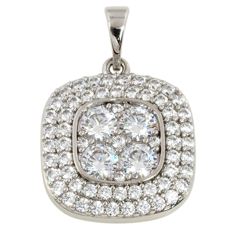 Кулон Xuping Родий Инкрустация цирконием для цепочки до 5мм фото №1